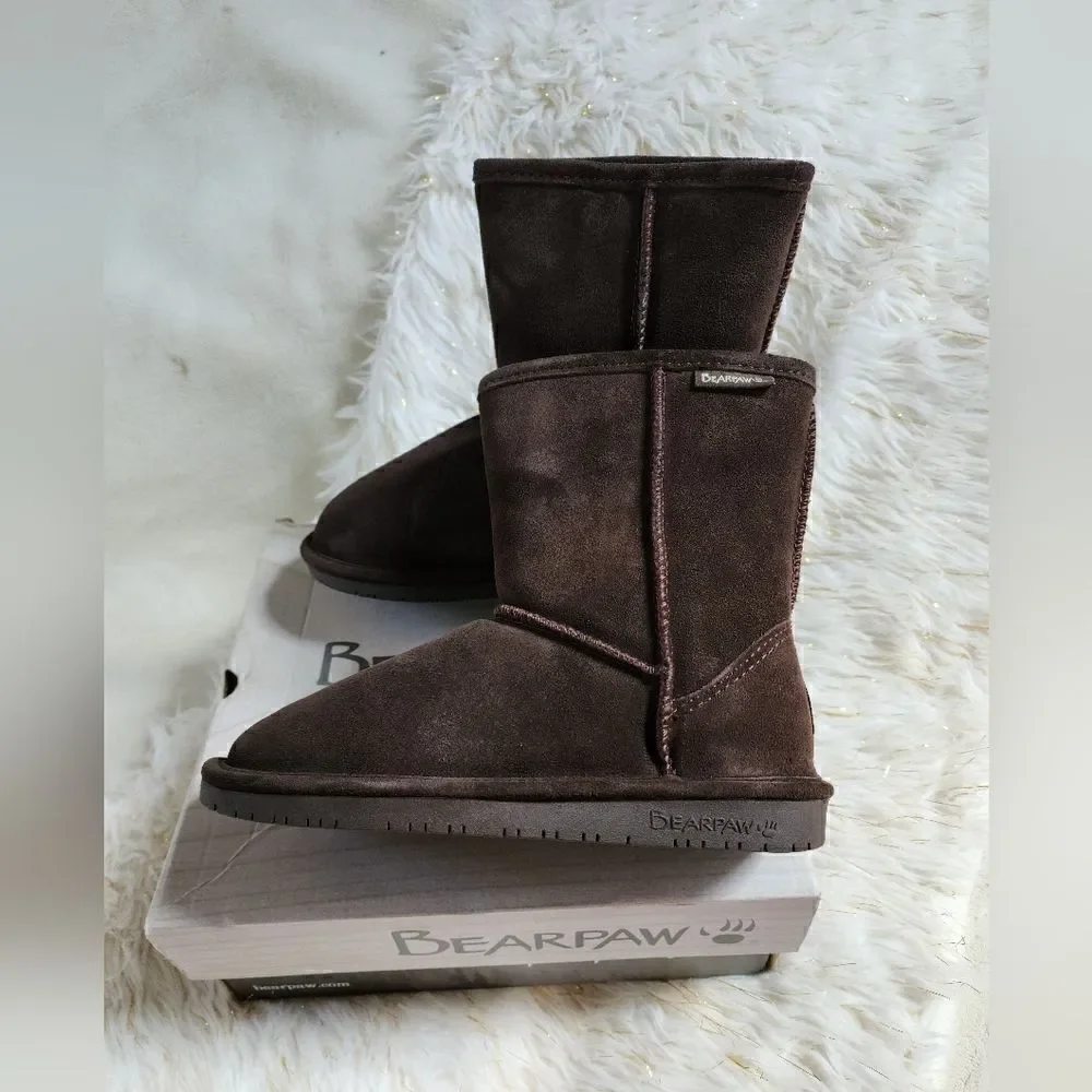 BEARPAW Emma Tall Youth Boots Size 4